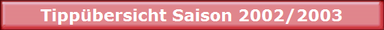 Tippbersicht Saison 2002/2003