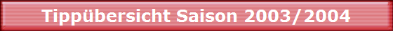 Tippbersicht Saison 2003/2004